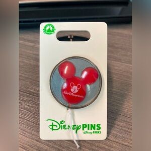 Red Mickey Mouse Balloon Trading Pin